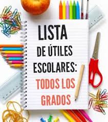 lista escolar